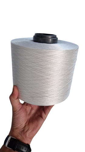 110/2 Reco Silk Yarn - 100% Silk White Bright Shine | Washable Plain Texture