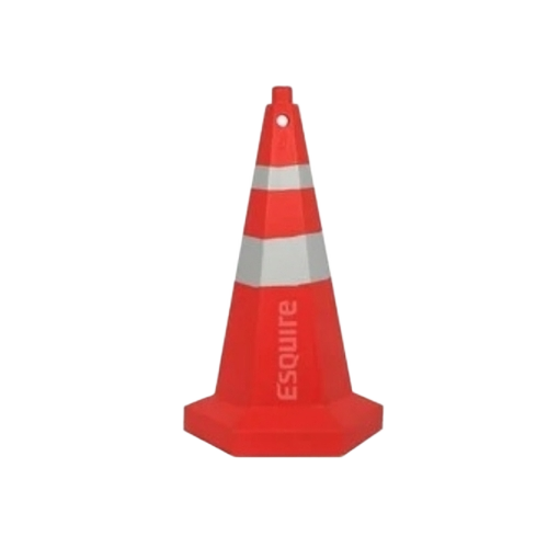 Plastic Reflective Traffic Cone - Color: Red & White