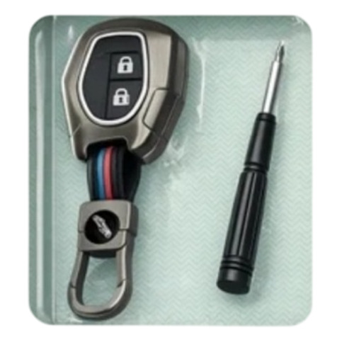 Car Key Cover - Steel Metal, Fine Finished | Durable, Modern Arts Style, Single Set, 6 Month Warranty