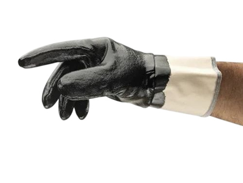 Heavy Duty Safety Gloves - Leather, Full Size, Multi-Color, Nitrile Coated | Breathable, Lightweight, Durable