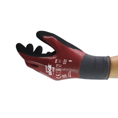 Light Duty Safety Gloves - Nitrile Fabric, Full Size, Multi-Color | Breathable, Lightweight, Durable, Fine Finished