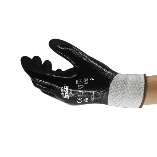 Medium Duty Work Gloves - Nylon, Standard Size, Multiple Colors | Breathable, Lightweight, Durable, Fine Finished, Half Finger, Casual Style