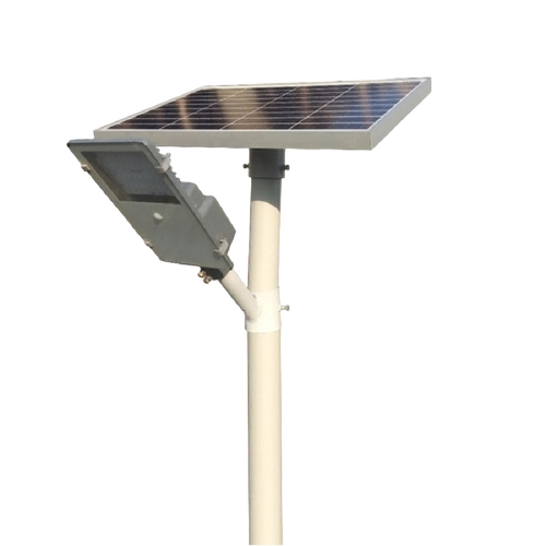 Solar LED Street Light - Metal, Standard Size, Grey, 26W | Commercial, Industrial, Heavy Duty, Low Maintenance, Manual Switch