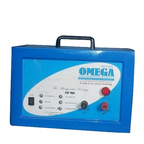 Super Smart Alert Electric Fence Energizer - Metal, Standard Size, Blue, Solar 12kV | Heavy Duty, High Efficiency, Low Maintenance, Manual Switch, 1 Year Warranty