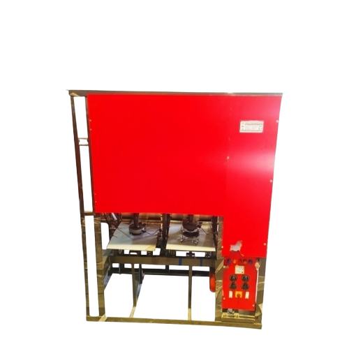Double Die Automatic Paper Plate Machine - Metal, Red, 10-20 HP, 220 Volt | Semi-Automatic, Human Machine Interface, Heavy Duty