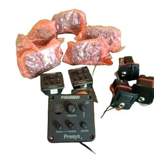 Fishman Guitar Pickup - Plastic Body, Standard Size, Black | Electric, Heavy Duty Power Source