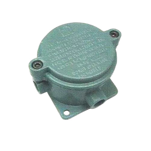 Flameproof Weatherproof Junction Boxes - Aluminum Alloy, Green, Round Shape | Durable, Powder Coated, Fine Finished, Industrial Use, 1 Year Warranty