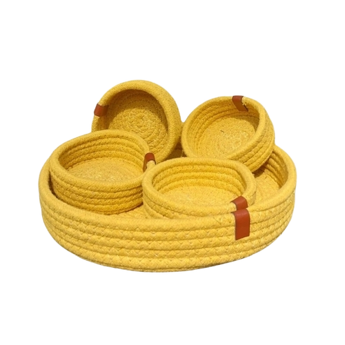 Sunshine Cotton Rope Storage Basket