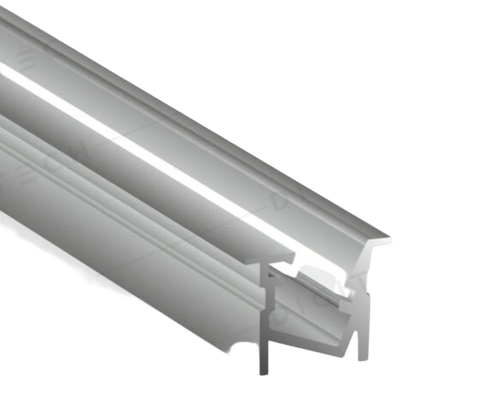 Dg A085 Aluminum Macro Asymmetric Linear Profile - Color: Silver