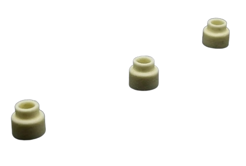 Esb-9 Round White Ceramic Insulator Beads - Size: 1.5 Mm