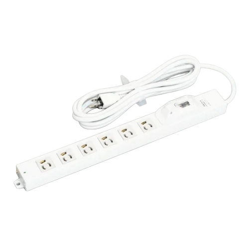 Plastic Power Strip - Plastic Standard Size White 220-440V | Long Functional Life Low Power Consumption