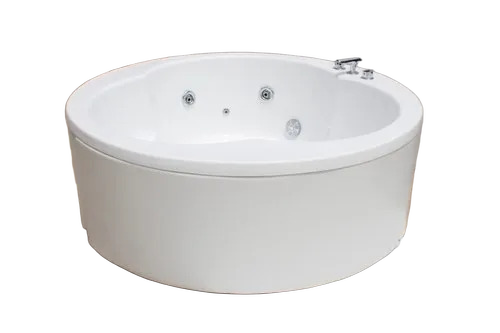 Round Shape Bath Tub - Color: White