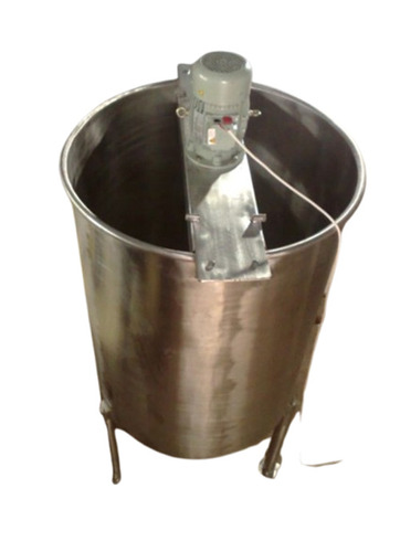 Stainless Steel Mixing Storage Tank - Industrial Silver, Large Capacity | Corrosion Resistant, Hygienic, Leak Proof, Chemical Resistant, Pressure Rated