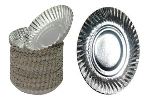 Disposable Silver Paper Plate