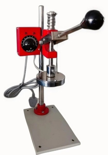 Aluminium Cap Foil Sealer - Aluminium Silver Square Adjustable Temperature | Durable Leak Proof Fast Sealing Compact Design