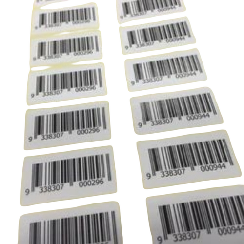 Barcode Sticker - Paper Material, All Sizes, White | Self Adhesive, Water Resistant, Easy Scanning, Lightweight Design
