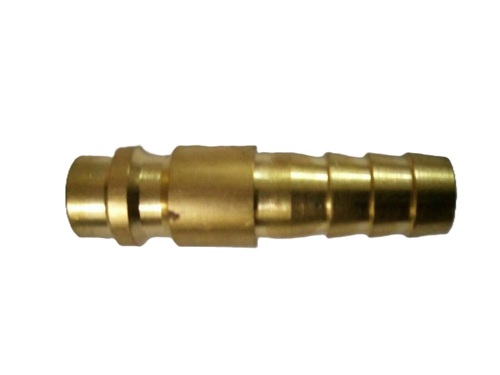 Brass And Iron Nipple - Brass Material Polished Gold | Threaded Ends Corrosion Resistant Leak Proof Pressure Resistant