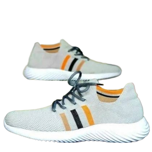 Men Shoes - Knit, All Sizes, Light Gray | Lightweight, Breathable, Slip Resistant, Flexible Sole