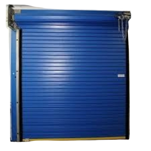 Rolling Shutters - Metal, Blue, Customized Opening, Automatic Operation | Durable, Weather Resistant, Noise Reduction, Strong Slats