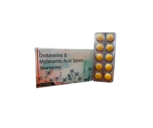 Drotaverine Hydrochloride And Mefenamic Acid Tablets - Age Group: Adult