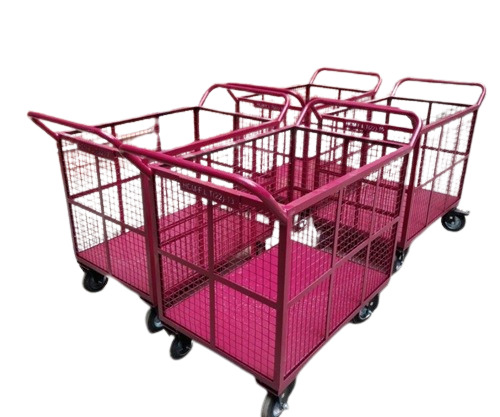 File Loading Trolley - Sturdy Frame, Standard Size, Red | Durable, Heavy Duty, Easy Mobility, Rust Resistant