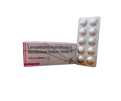 Levocitrizibe Hcl And Montelukast Sodium Tablet - Packaging Type: Box