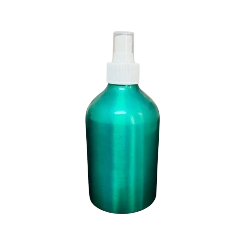Spray Aluminium Bottles - Metal 300 ML Green, Screw Cap, Leak Resistant