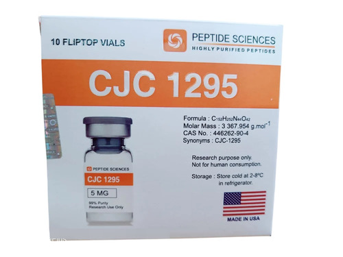 Peptide Sciences Cjc 1295 5Mgx10 Fliptop Vials - Color: White