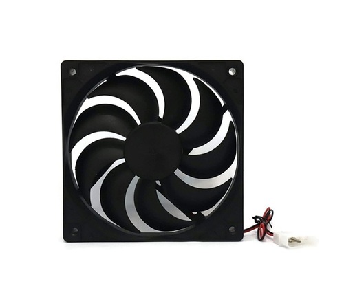 Cooling Fan - Plastic Blade, Standard Size, Black, 9-Blade, Electrical Power | Silent, Rust Resistant, Durable, High Speed Mode
