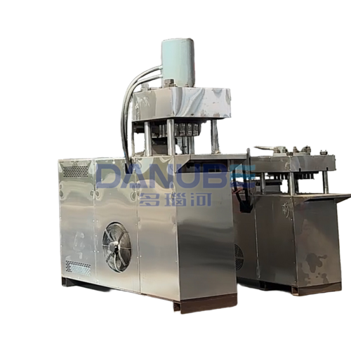 Palm Shell Coconut Shell Charcoal Powder Press Hydraulic Briquette Machine - Color: Customized