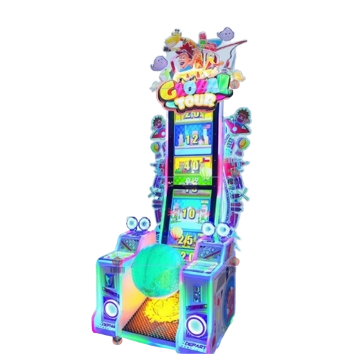 Global Tour Redemption Arcade Game Machine - Plastic, 32 Inch, Multicolor, Customizable Light And Sound Effects | Good Quality, Amusement Park Use, Under 12 Months Age Group