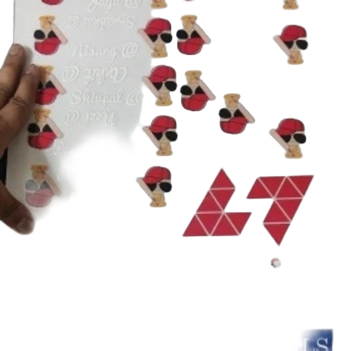 Uv Transfer Sticker - Acrylic Multicolor Glossy UV DTF Print Shrink Label Tape for Hard Surface Printing