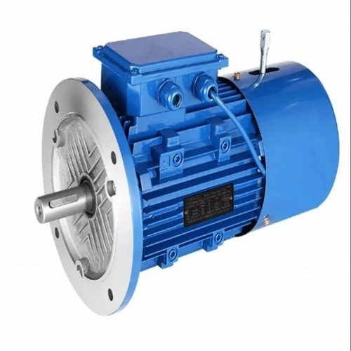 Blue Electrical Motor - Mild Steel, Blue, 0.37 KW 0.5 HP 1000 rpm, Single Phase 50 Hz, Foot Mount | Good Quality, 12 Month Warranty