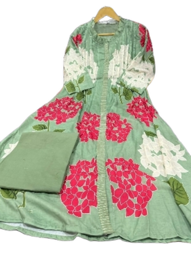 Printed Ladies Designer Suit - Color: Multicolor