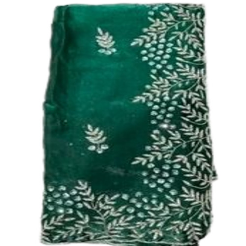 Thread Work Sarees - Cotton Silk Fabric, 5.5m Length, Multicolor | Sequin Work, Embroidery, Bead Work, Bollywood Style