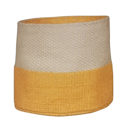 Brown Yellow Plant Foldable Jute