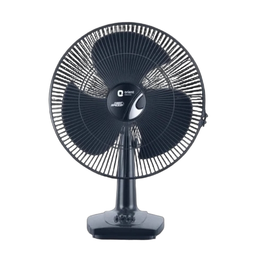 Table Fan - Black 3-Blade 150V, 3 Star Energy Rating | Durable Build, Adjustable Tilt, Stable Base, Easy Operation, Modern Design, Portable Use