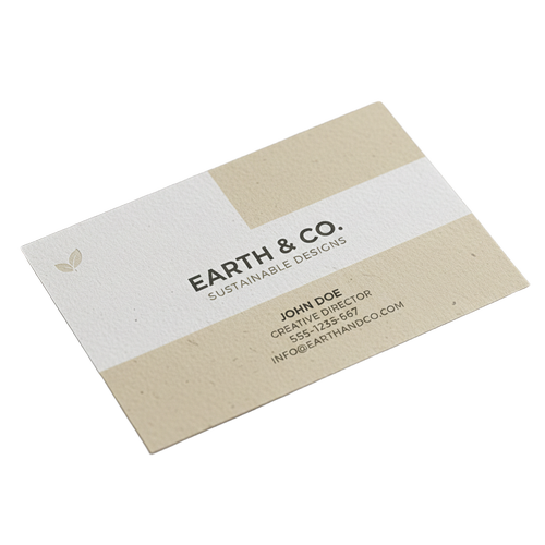 100% Recycle Visiting Card - Advantage: Environment Friendly
