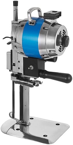 8 Inch Steel Blade Cloth Cutting Machine - Silver, Electric Drive, PLC Control, Automatic, Robust Motor