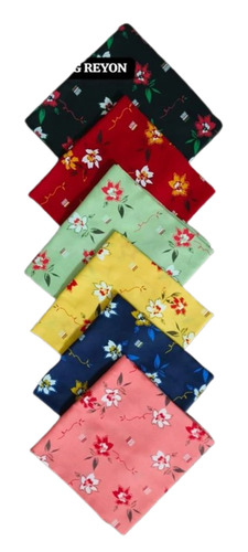 Pigment Printed Rayon Fabric