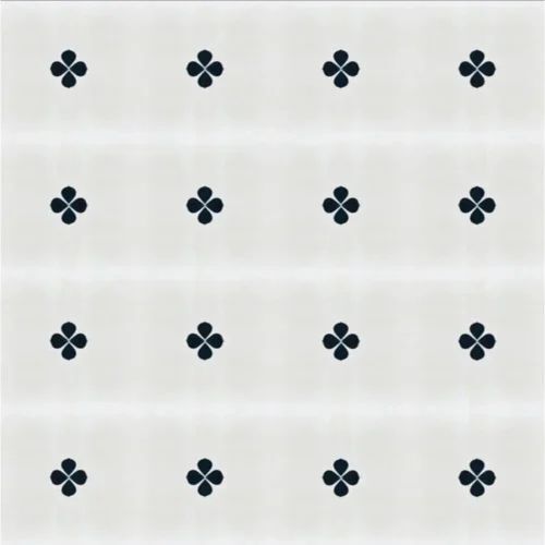 Cream White Athangudi Handmade Tile