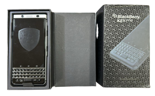 Blackberry Keyone Mobile Phone - Metal Body, Standard Size, Black, 32gb Memory, 3gb Ram, High Resolution | Industrial Use, 1 Year Warranty