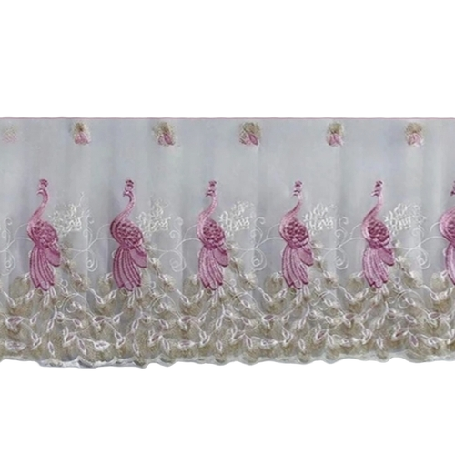 Peacock TV Cover - Cotton Net Fabric, All Colors | Lightweight, Durable, Dust Protection