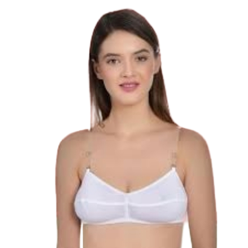White Cotton Bra