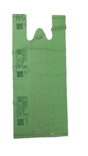 Compostable Carry Bags - Compostable Material, Green, All Sizes | Durable, Tear Resistant, Large Capacity, Strong Handles