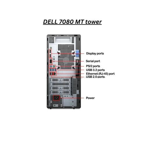 Desktop Pc Dell Optiplex 7080 Mt Intel I3 10Th Gen 8Gb Ddr4 - Memory: 8 Gigabyte (Gb)