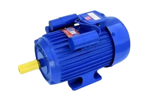 Hp Three Phase Electric Motor - Metal, Blue, 220-440 Volt, High Torque, Durable, Energy Efficient