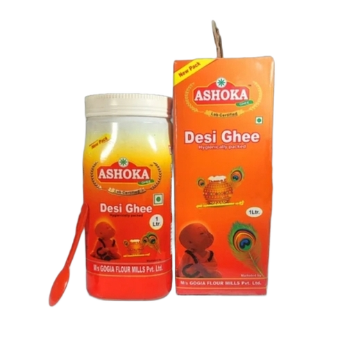 Desi Ghee 1ltr - Yellow 1 Kilogram Box Packaging | Pure Dairy Natural Flavor Lactose Free
