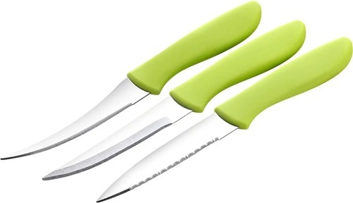 Green Color Knife Set