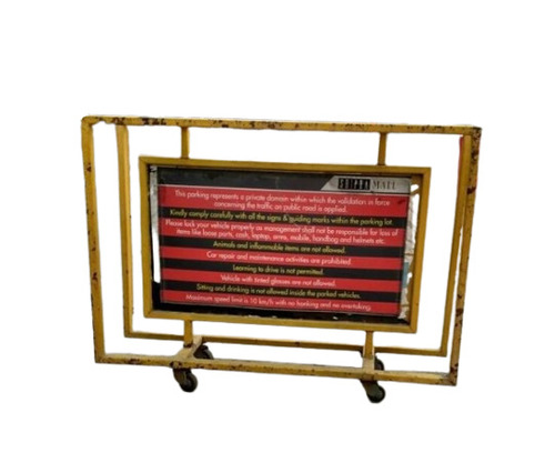 Traffic Metal Barrier - Metal, Standard Size, Multi Color | Durable, Corrosion Resistant, Weather Resistant, Portable, Strong Framework, Easy Installation, Stable Base, Safety Compliant